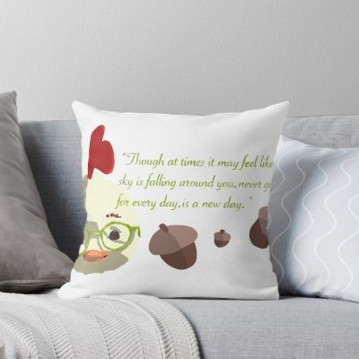 Hot Movie Chicken Little Quote Throw Pillow